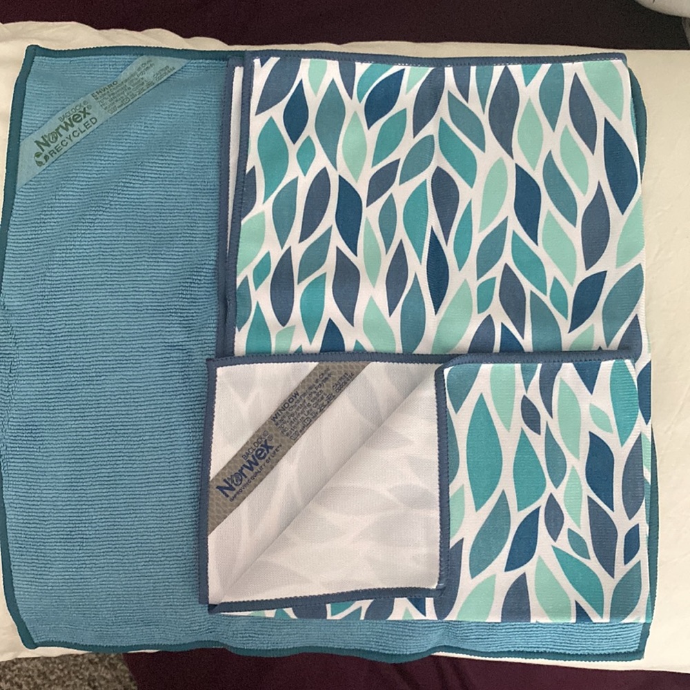 Basic Package by Norwex. 1- Enviro Cloth and 1- Window Cloth w/BacLock. BNWT
